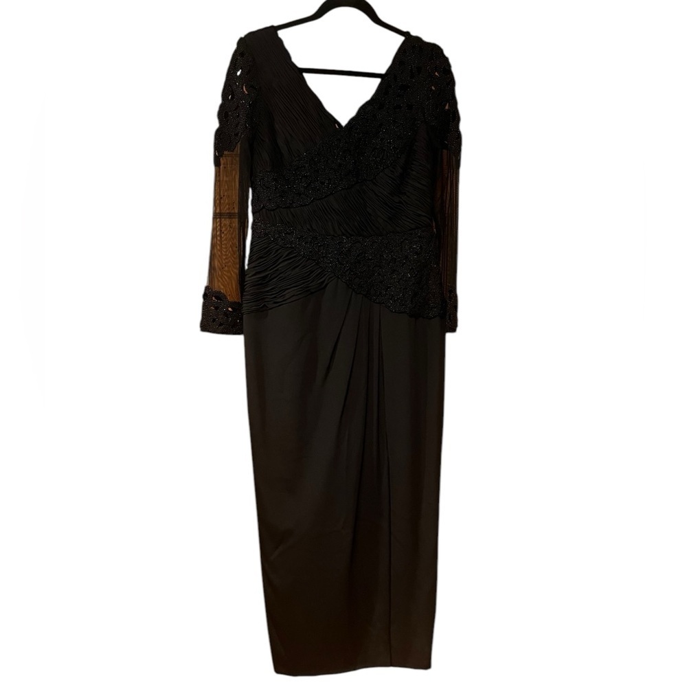 Kleinfeld Silk Beaded Dress